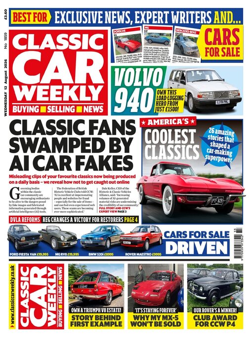 Cover image for Classic Car Weekly